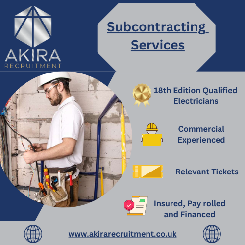 Looking for a subcontractor to provide your company with commercial electricians?